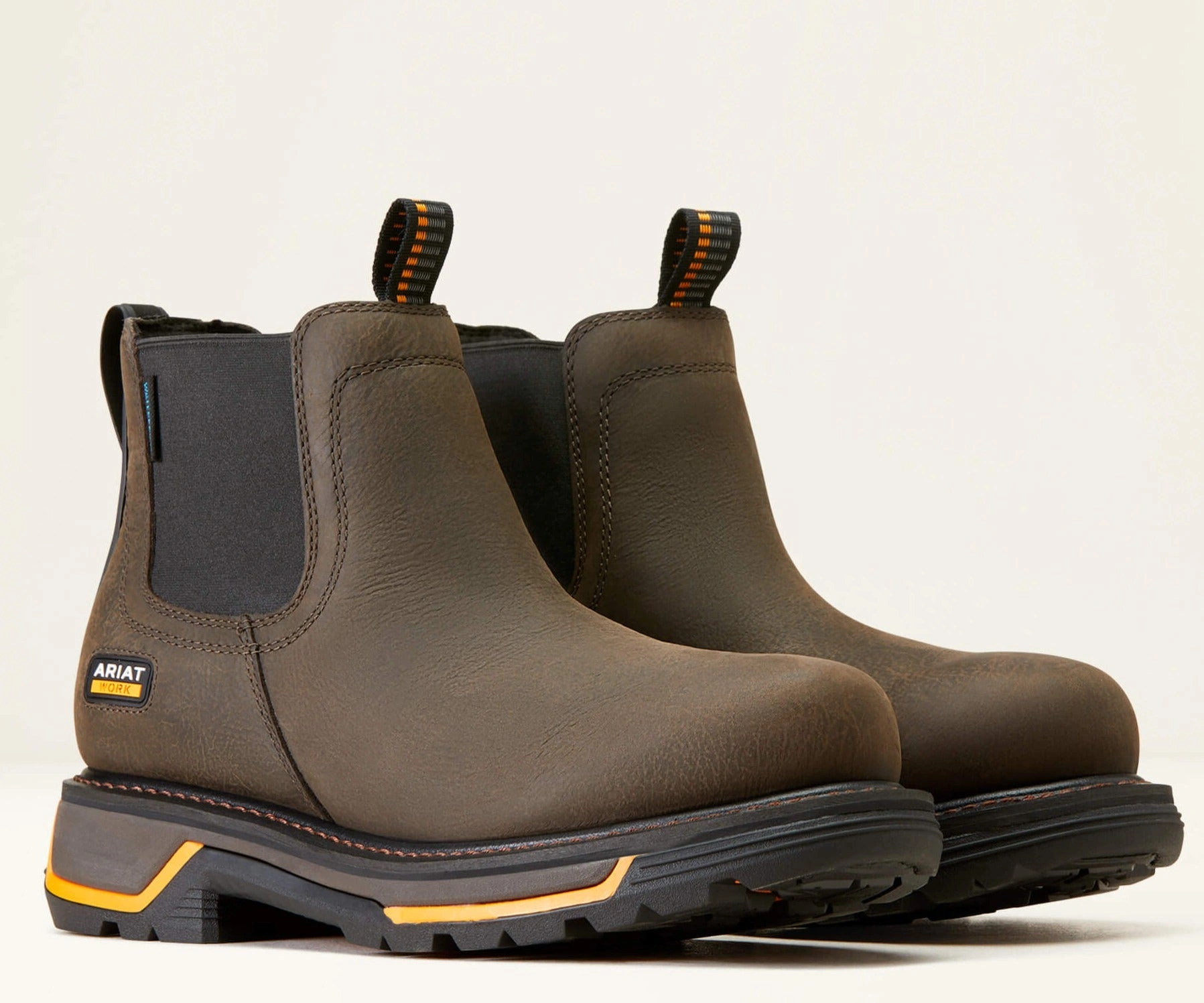 Ariat Big Rig Chelsea: Robust, Vandaførende Arbejdssko – Brun – 10042545